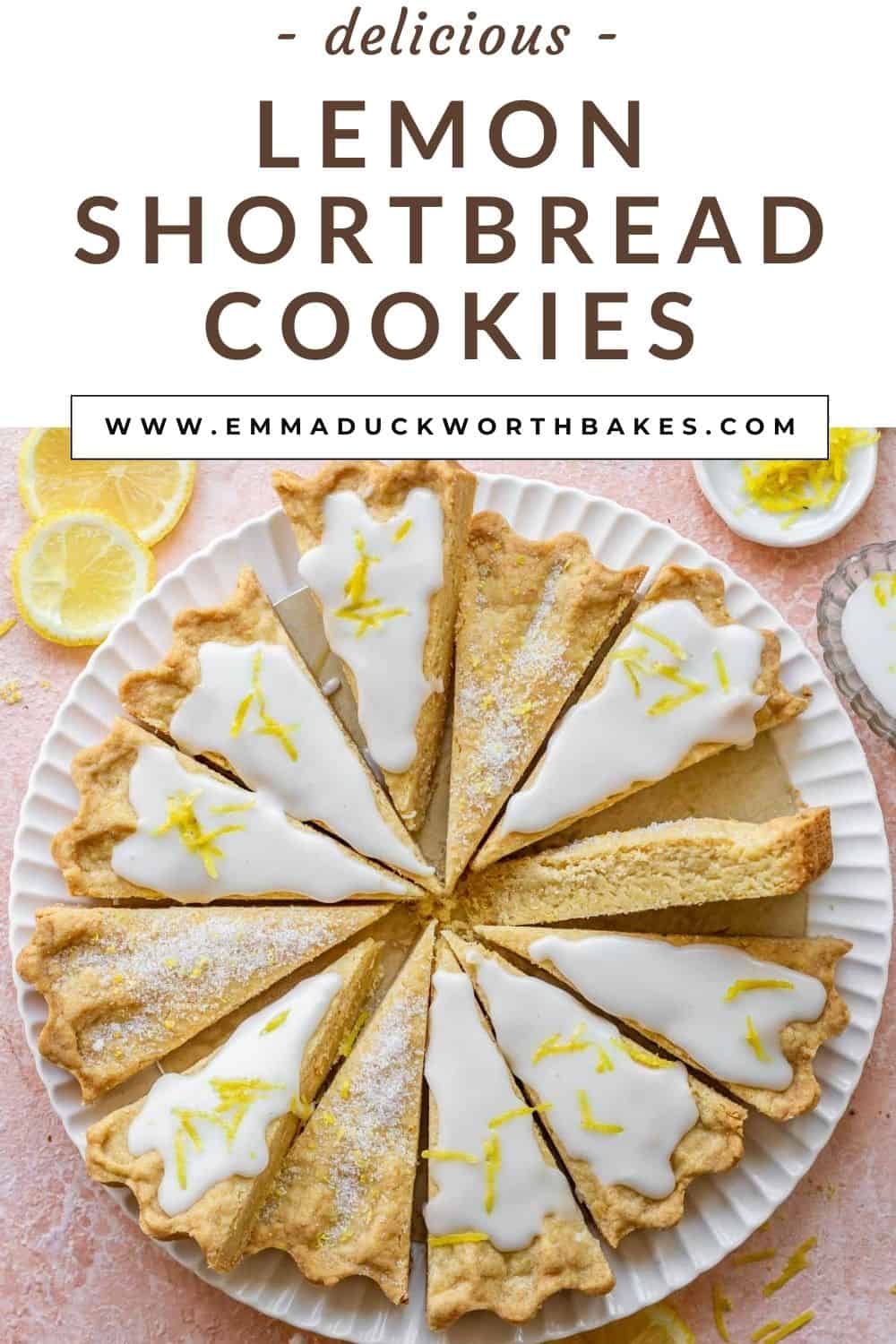 Easy Lemon Shortbread Cookies Emma Duckworth Bakes