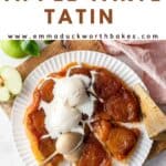 Pinterest graphic for Tart Tatin Pommes